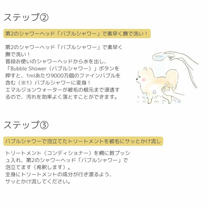 【送料無料】Fuwa Me フワミー ペット用 トリミング シャワー装置 シャンプーマシーン マイクロバブル ファインバブル